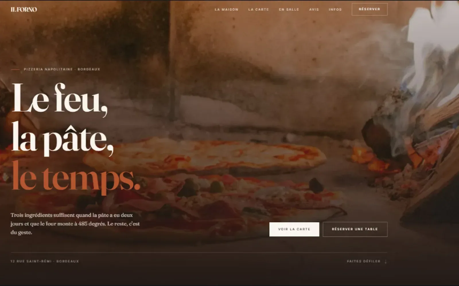 Il Forno, pizzeria napolitaine